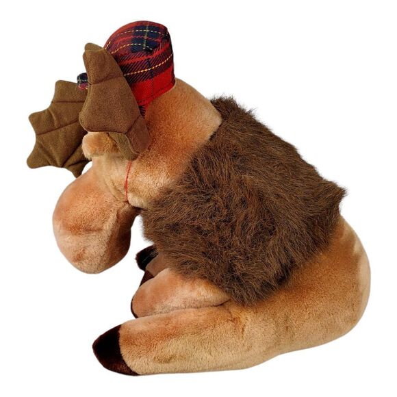 Vintage Murphy The Moose 80's Plush Cabin Grumpy Hunter Tan Christmas Holiday - Picture 2 of 8